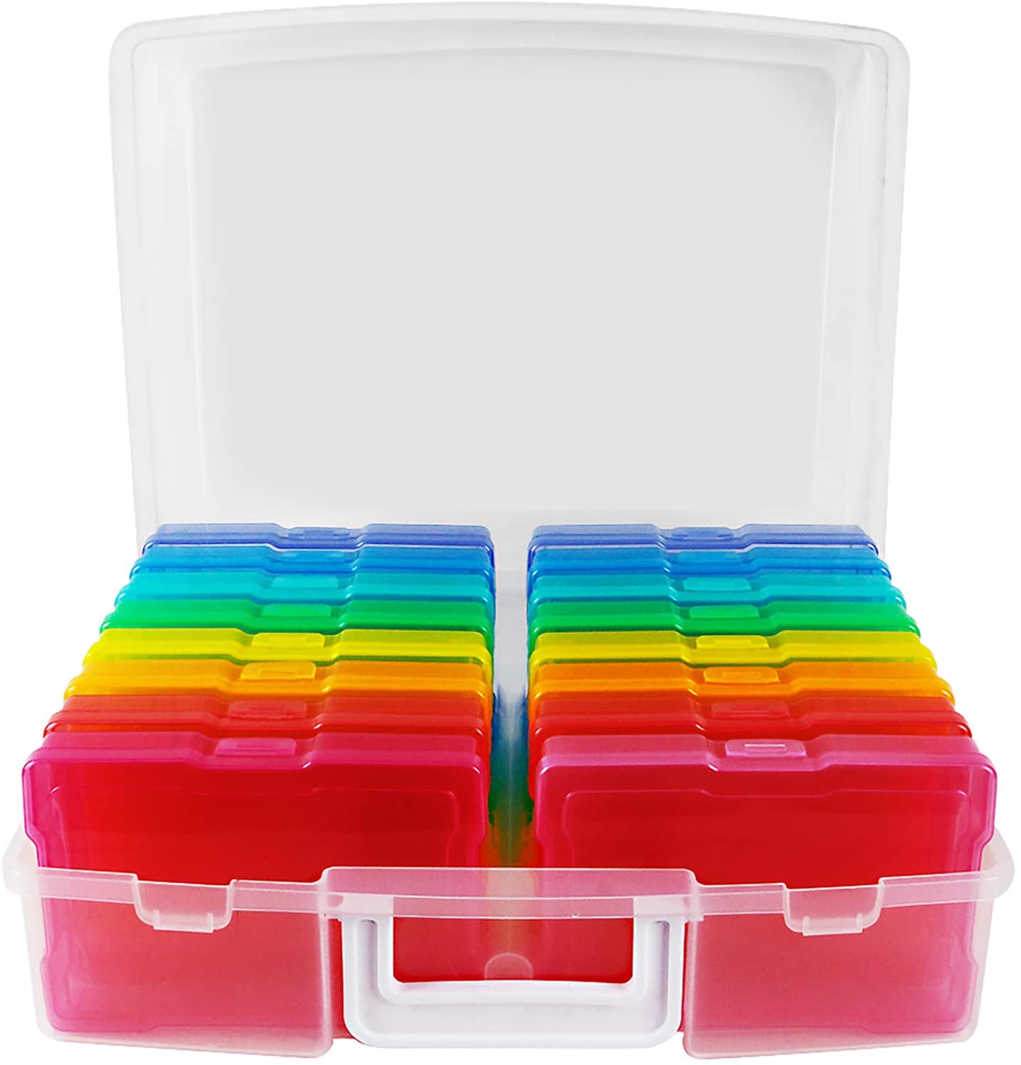 novelinks Snap-Tight Portable Photo Storage Organizer Box