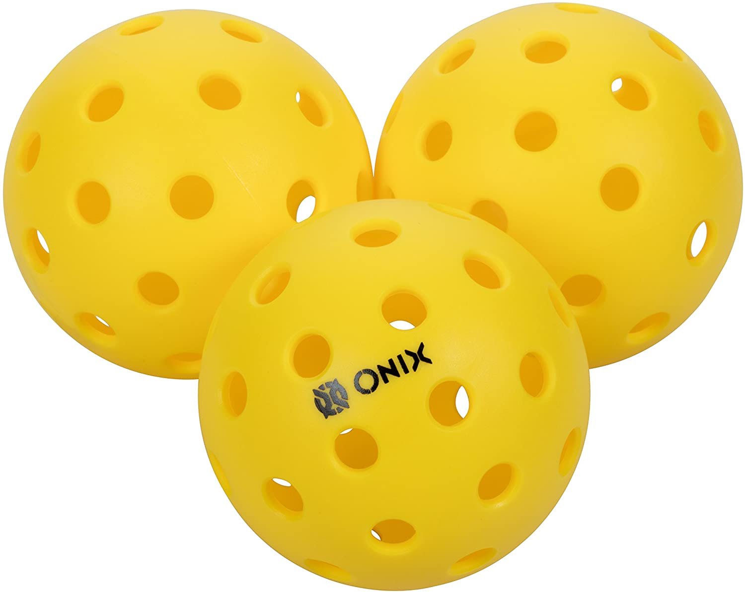 EasyTime Outdoor and Indoor Pickleball Balls Flight Trajectory is Stable Specifically Optimized Design Pickleball Balls High Elasticity Yellow for Indoor Ball and Orange for Outdoor Ball
