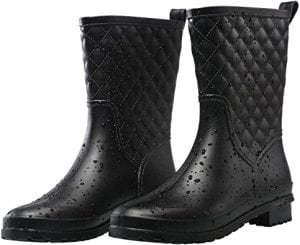 Petrass Women’s Waterproof Mid-Calf Rain Boots
