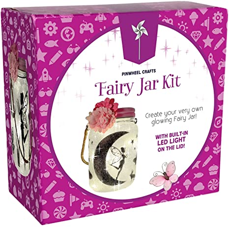 Pinwheel Crafts Magical Fairy Jar Kit Gift For 9-Year-Old Girls