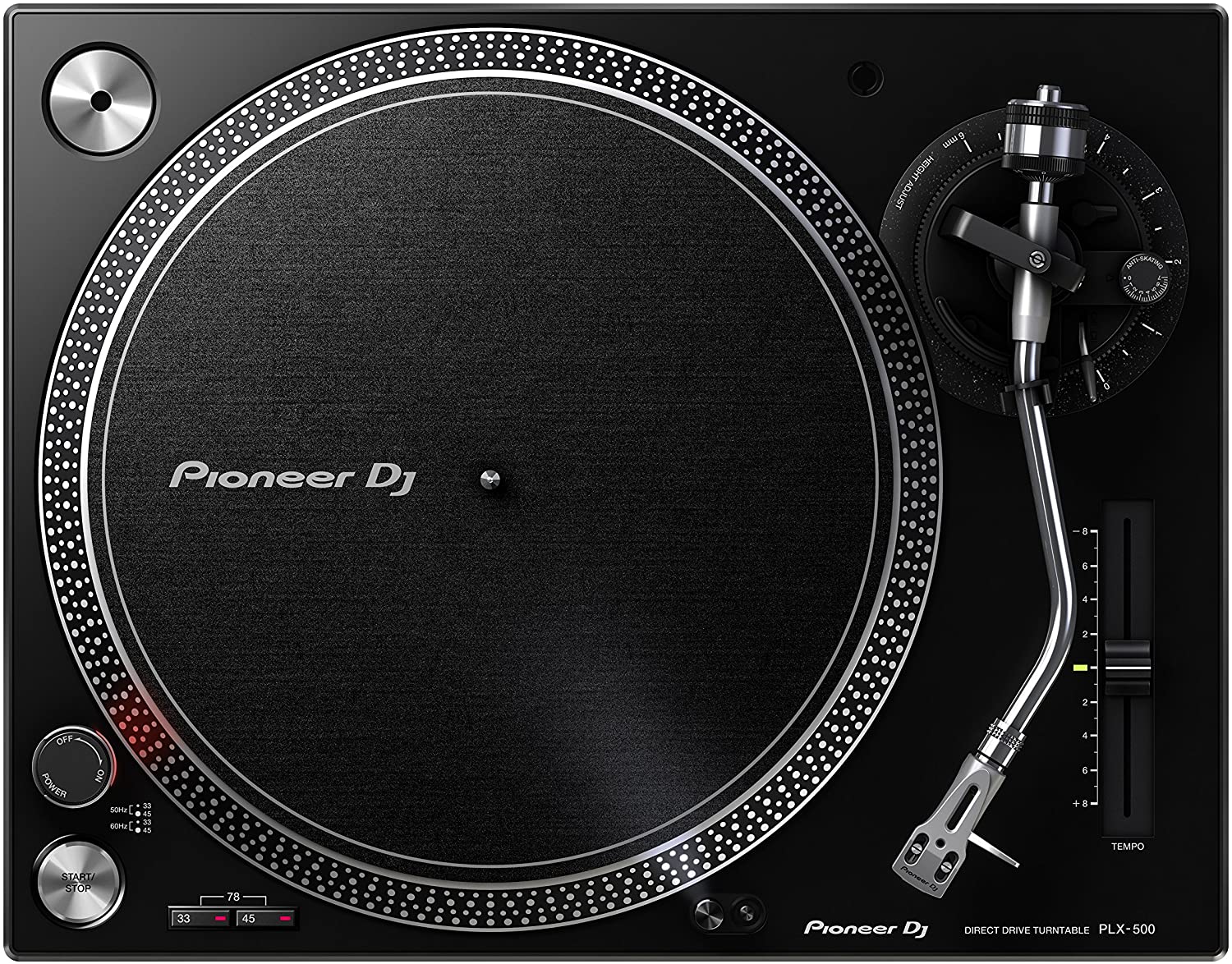 Pioneer PLX-500-K Digital Recording Sleeve Stand Turntable
