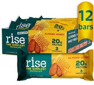 Rise Whey Handmade Protein Bars For Breakfast, 12-Count