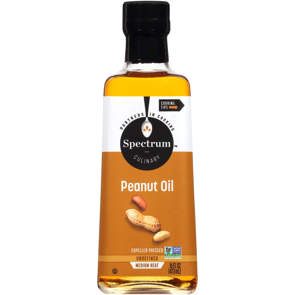 Spectrum Culinary Unrefined Peanut Oil, 16-Ounce