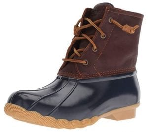 Sperry Women’s Saltwater Leather & Rubber Rain Boots