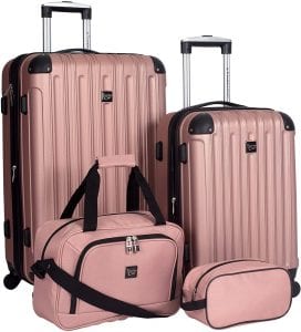 Travelers Club Midtown Spinner Suitcase, 4-Piece
