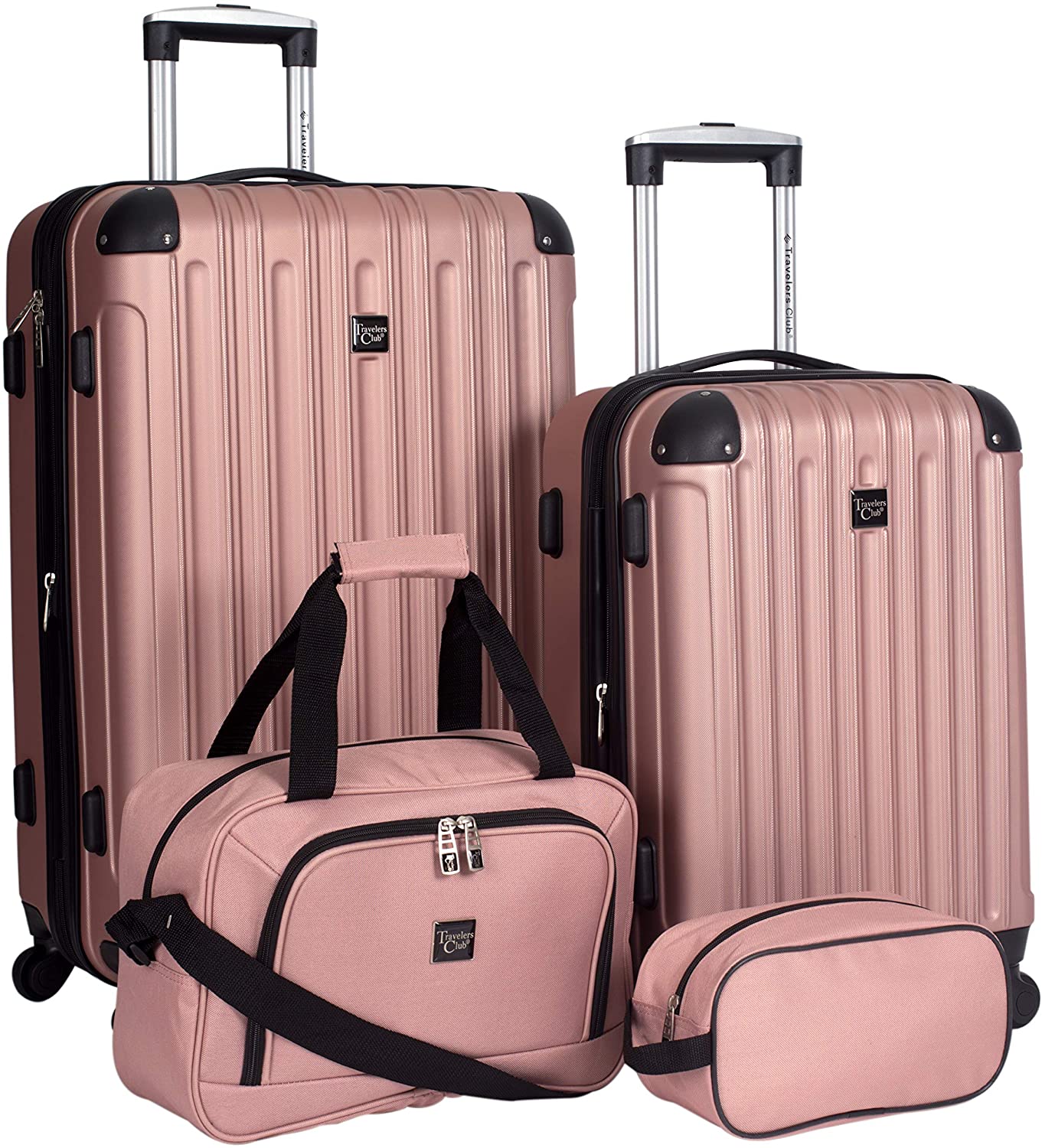 Travelers Club Midtown Hard Shell Suitcase, 4-Piece