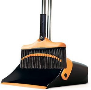 Trazon Ergonomic Rotating Head Broom & Dustpan Set