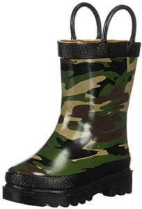 Western Chief Kids’ Waterproof Camo Printed Pull On Rain Boot