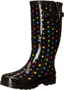 Western Chief Women’s Ditsy Dots Printed Tall Waterproof Rain Boot