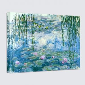 Wieco Art Abstract Monet Water Art For Wall