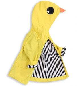 Younger Tree Kids’ Hooded Duck Rain Jacket