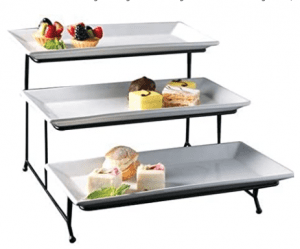 Gibson Classic Rectangular Three-Tier Serving Tray
