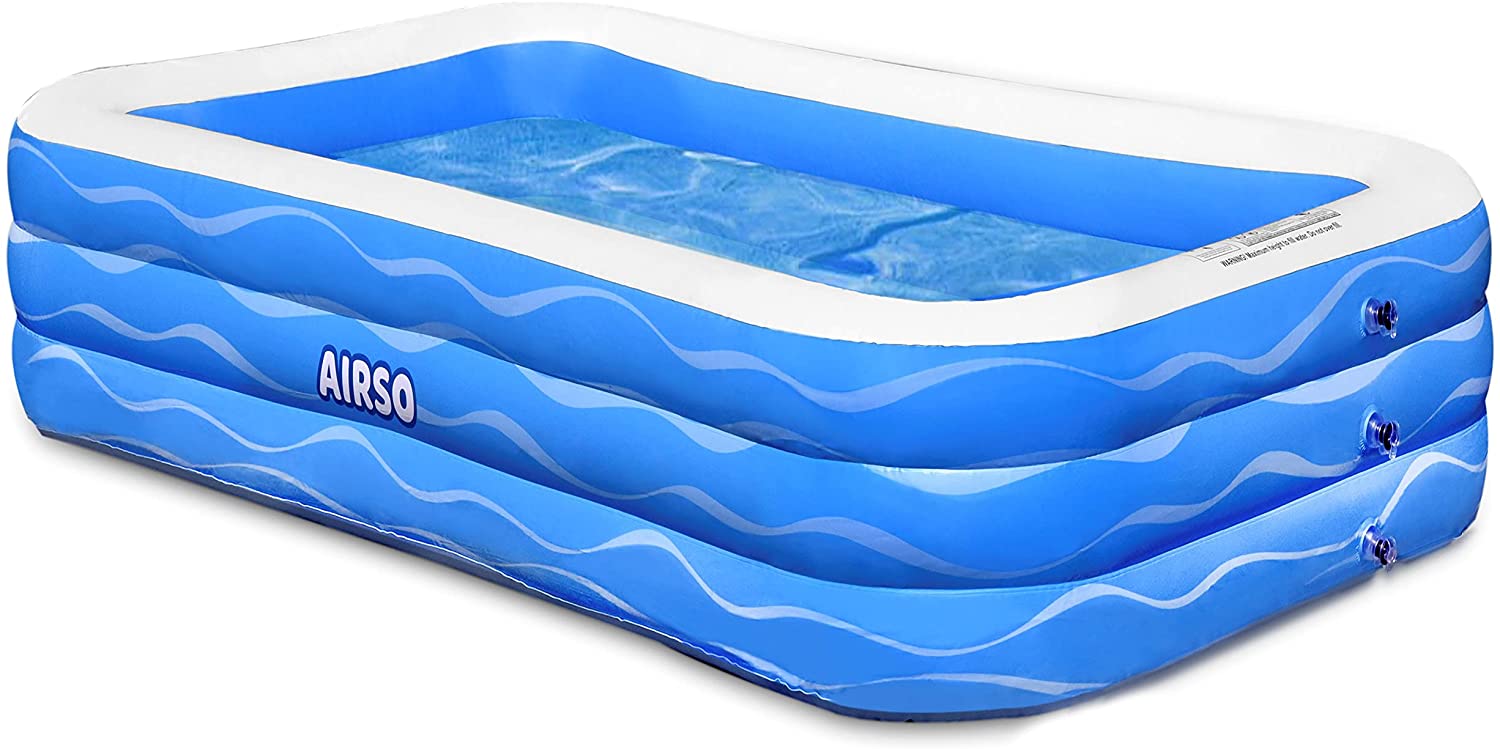AIRSO UV-Resistant Quick Inflating Inflatable Pool, 118-Inch