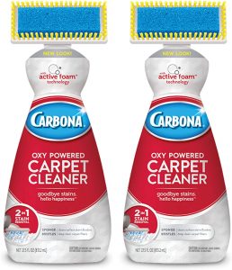 Carbona Oxy-Powered Foam Carpet Stain Remover, 2-Pack