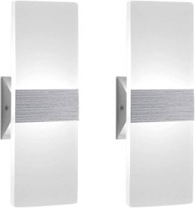 ChangM Energy Saving Hard Wired Wall Sconce, 2-Pack