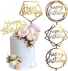 Elwish Reusable Happy Birthday Cake Topper