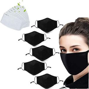 Getien Ear Hook Breathable Face Mask, 6-Pack