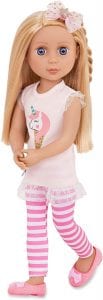 Glitter Girls Battat Lacy Non-Toxic Doll For 7-Year-Old Girls