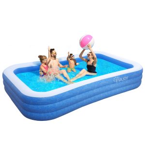 Homech Outdoor BPA-Free Inflatable Pool, 118-Inch