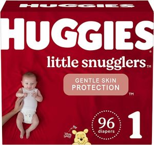 HUGGIES Little Snugglers Sensitive Skin Diapers Newborn Essential