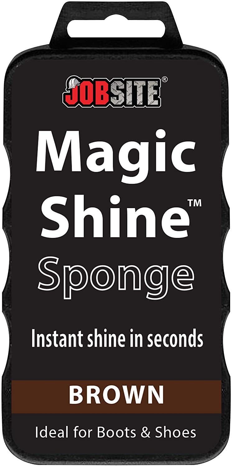 JOB SITE Magic Shine Quick Shoe Sponge, 1.75-Ounce