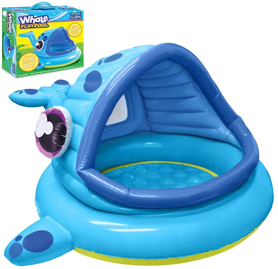 JOYIN Sheltered Raft Inflatable Whale Baby Pool