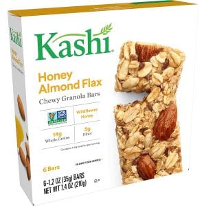 Kashi Granola Bars Chewy Honey Almond Flax Granola Bar, 6-Count