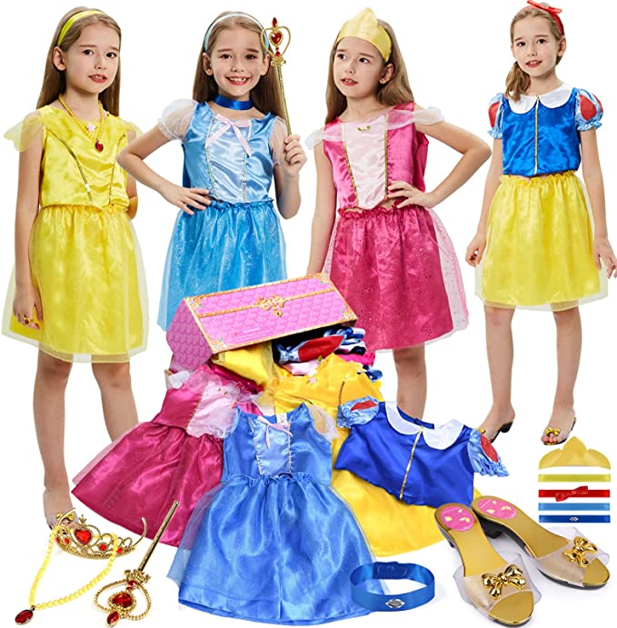 Latocos Fairy Tale Princess Dress-Up Trunk, 17-Piece