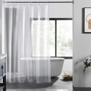 LOVTEX Transparent Magnetic Shower Curtain Liner