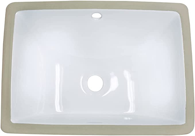 MR Direct U1611-W Contemporary Traditional Bath Sink, 18-Inch