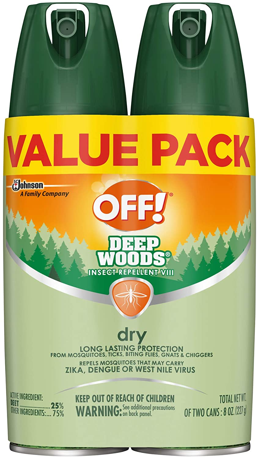 OFF! Deep Woods DryTouch Insect & Mosquito Repellent VIII