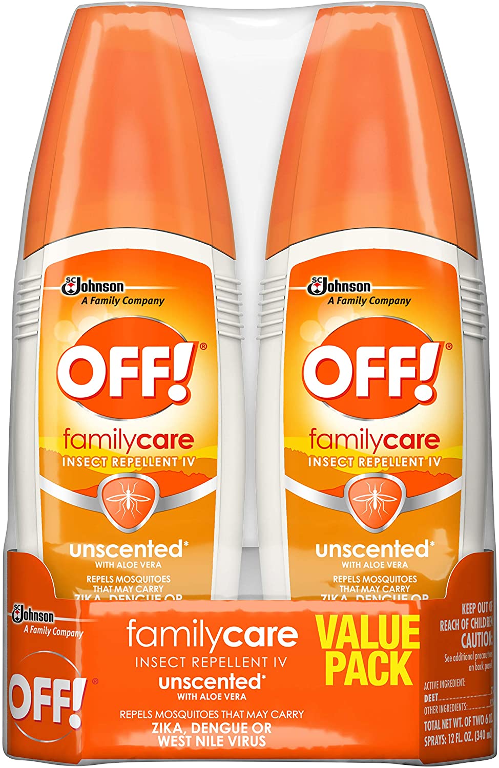 OFF! FamilyCare Unscented Insect Repellent IV