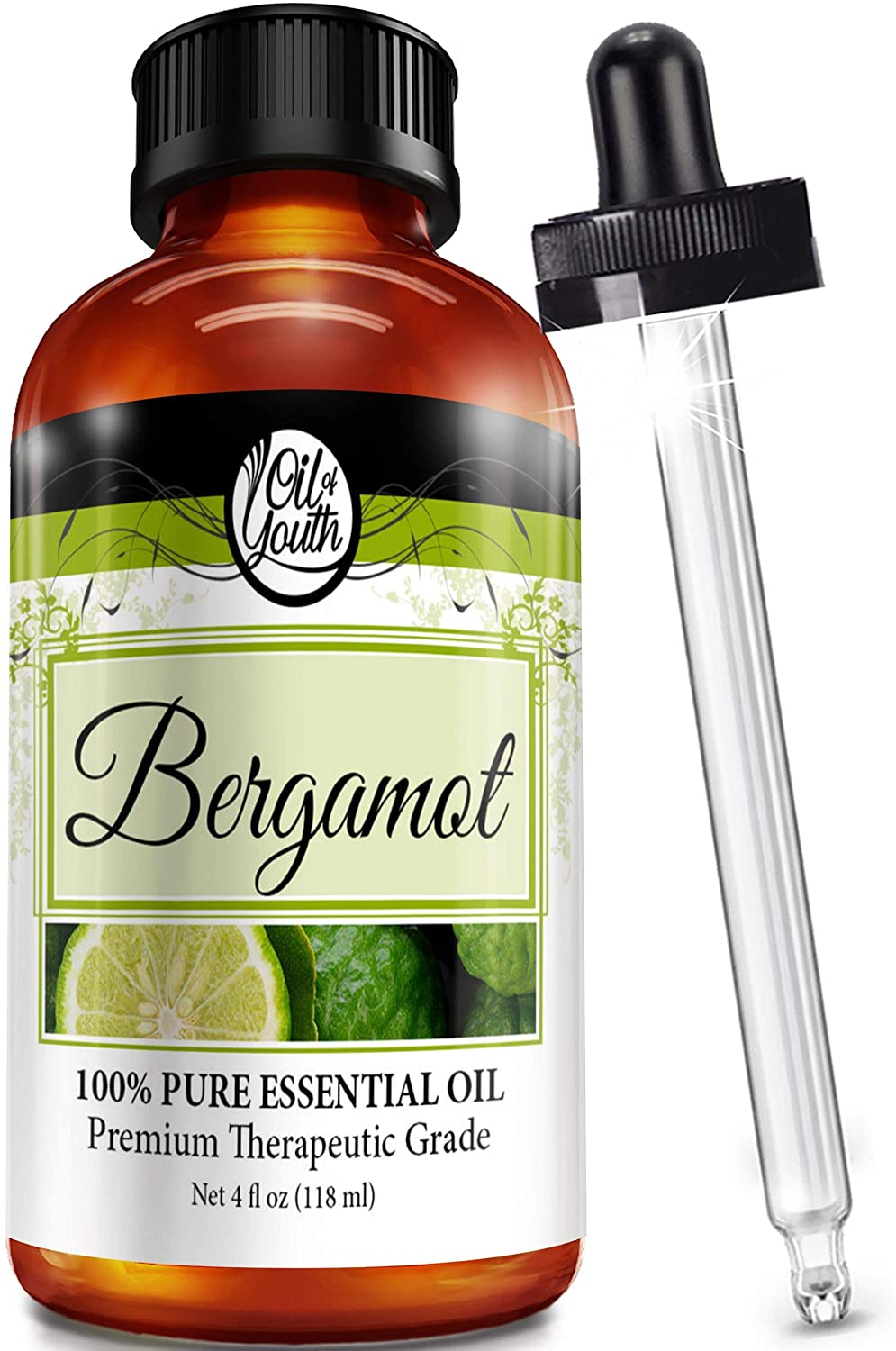 Oil Of Youth Premium Bergamot Essential Oil, 4-Ounce