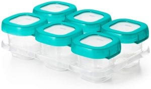 OXO Tot Leak-Proof 2-Ounce Baby Food Freezer Containers, 6-Pack