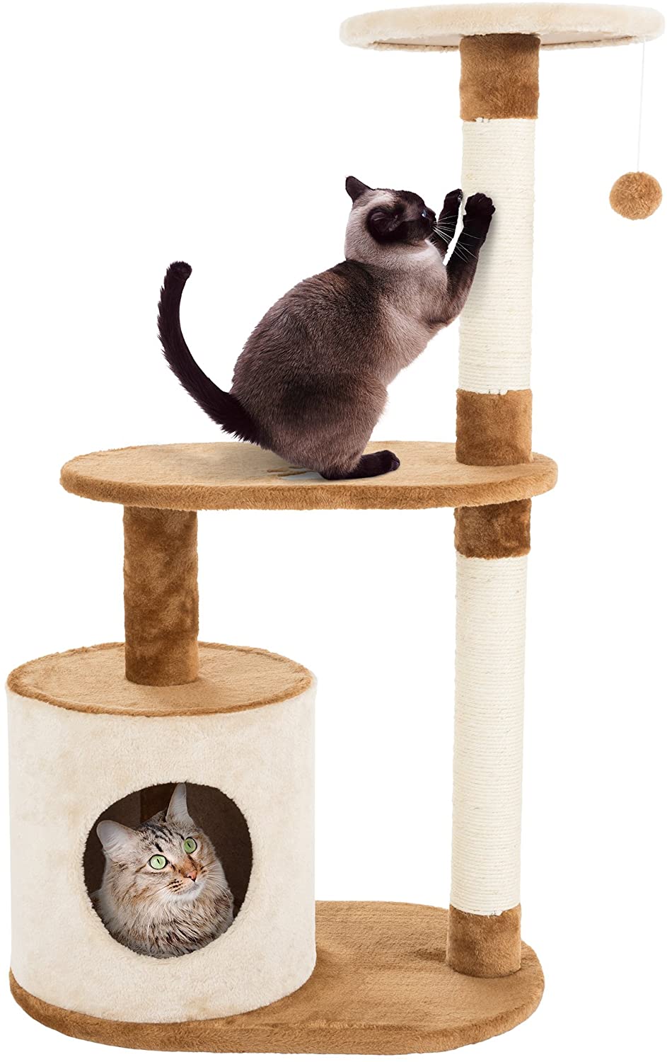 PETMAKER Interactive Play Time Cat Tree, 37.5-Inch