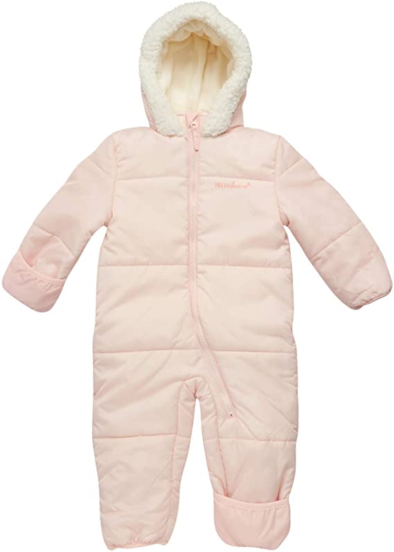 Pink Platinum Hooded One-Piece Toddler Snow Suit