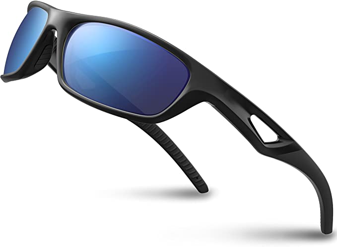 RIVBOS TR90 Mirror Coated Men’s Polarized Sunglasses