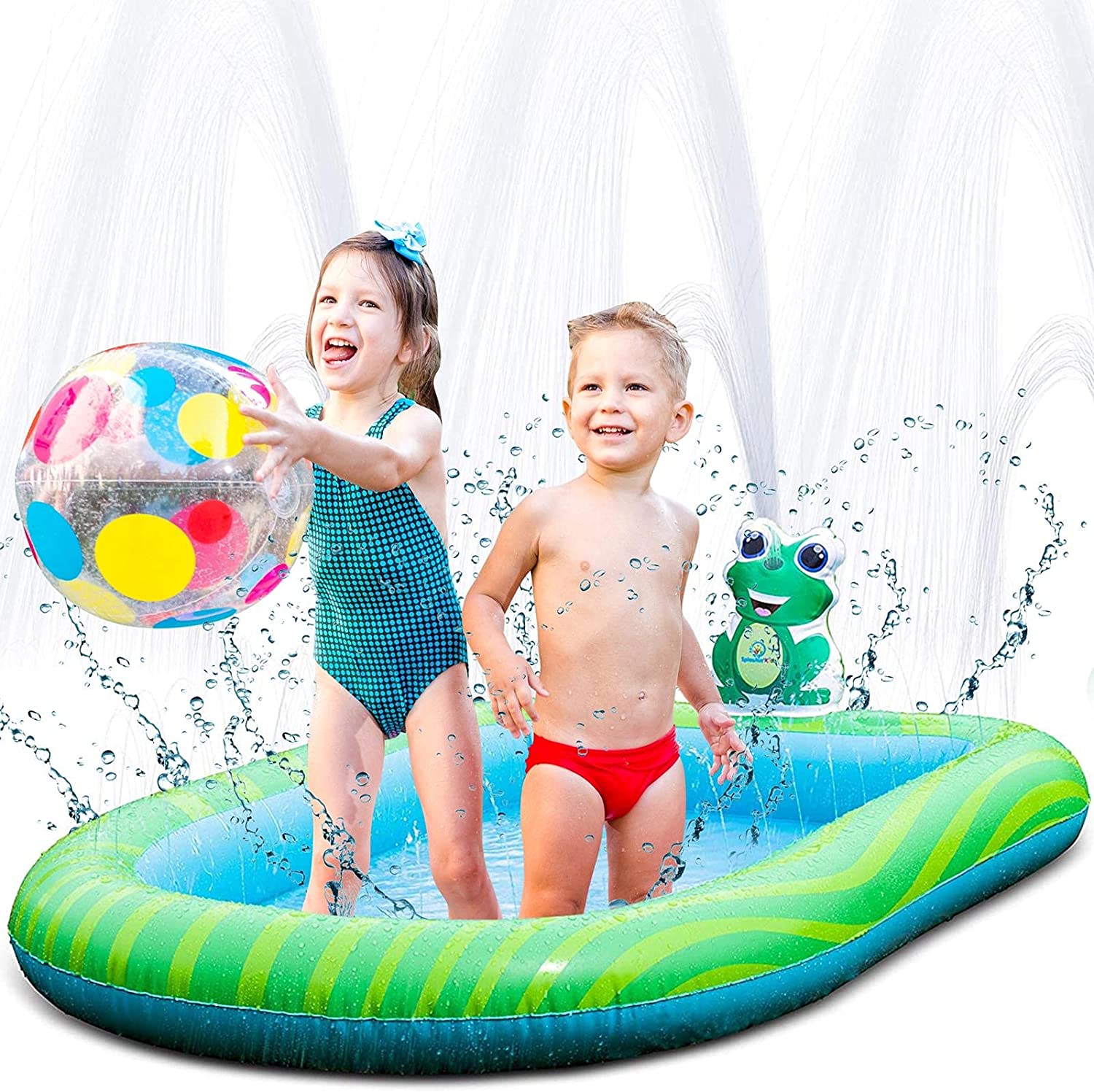 Splashin’kids Water Play Sprinkler Inflatable Baby Pool