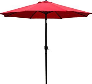 Sunnyglade Venting Crank Patio Umbrella, 9-Foot