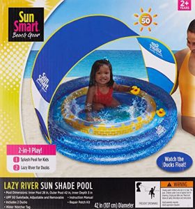 SunSmart Lazy River Two-Ring Inflatable Baby Pool