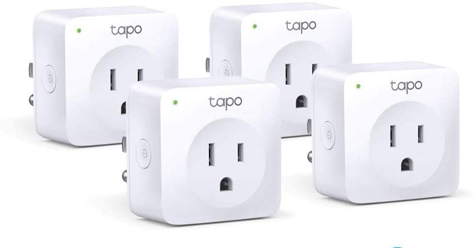 TP-Link Tapo Compact Multi-User Smart Plug, 4-Pack