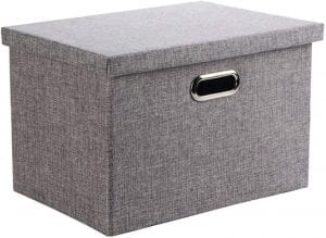 Wintao Collapsible Linen Fabric Storage Box