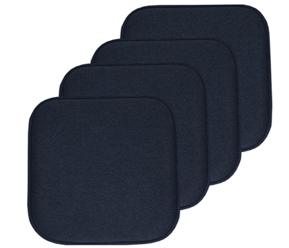 Sweet Home Collection Washable Outdoor Chair Pads, 4-Pack