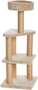 Amazon Basics Multi-Platform Indoor Cat Activity Tree, 46-Inch