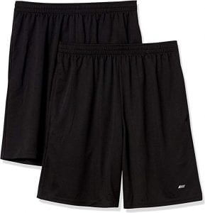 Amazon Essentials Moisture-Wicking Men’s Athletic Shorts, 2-Pack