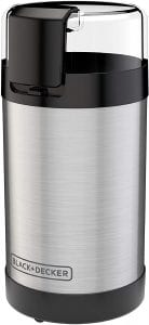 BLACK+DECKER CBG110S Lid-Locking No Spill Coffee Grinder