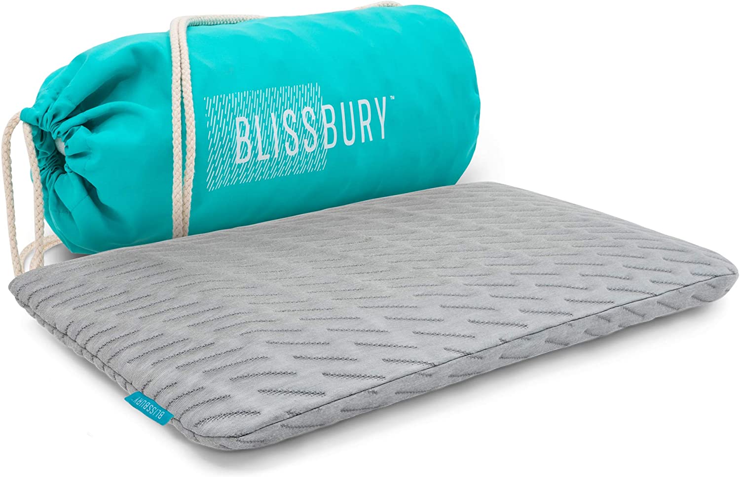 BLISSBURY Memory Foam Pillow For Stomach Sleepers, 2.6-Inch