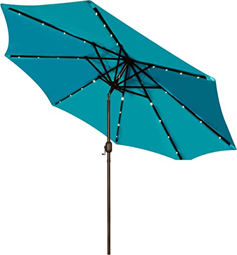 Blissun Energy-Efficient Solar Patio Umbrella, 9-Foot