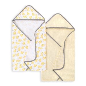 Burt’s Bees Baby GOTS Certified Organic Newborn Baby Towels, 2-Pack