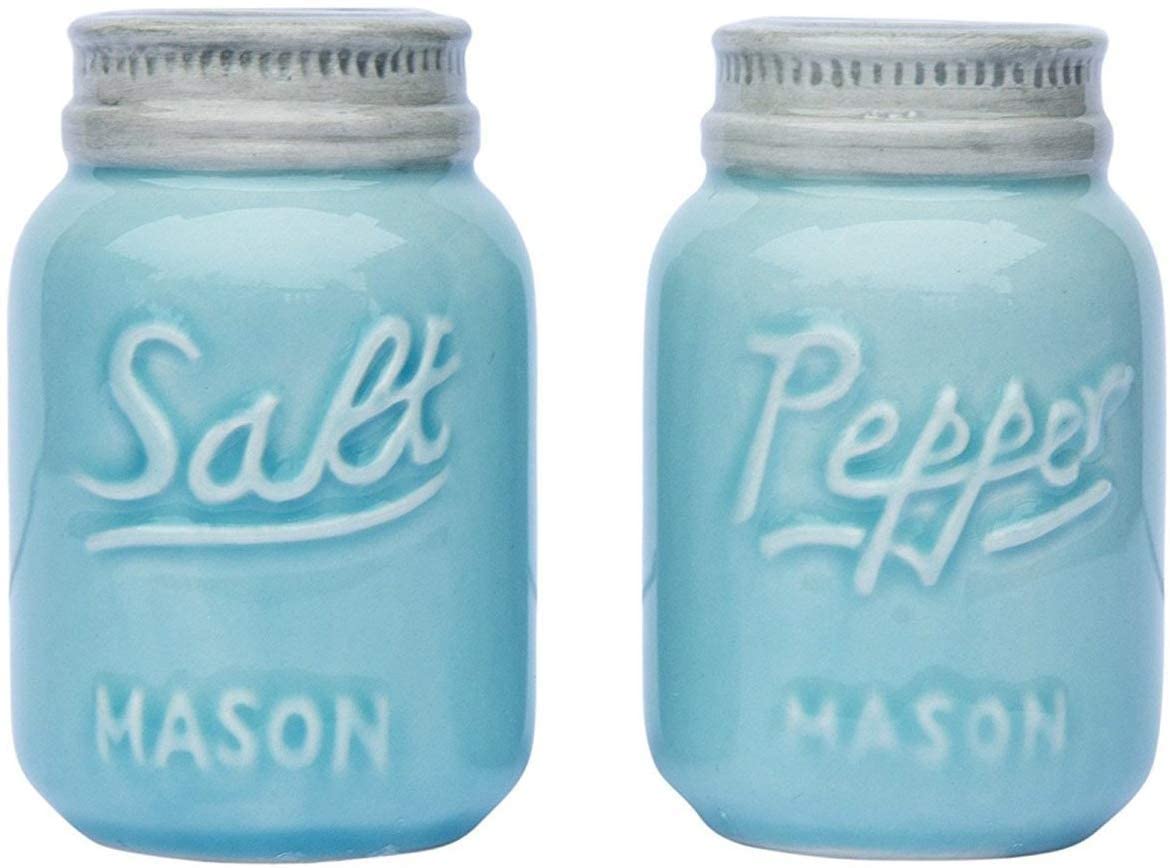 Comfify Retro Mason Jar Salt & Pepper Shakers